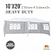 SUNCOO Canopy Party Wedding Tent Heavy Duty Gazebo Pavilion Cater Outdoor Event 10'x20'