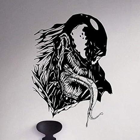 Veneno Calcomania De Vinilo Etiqueta De La Pared Comics Arte Unico