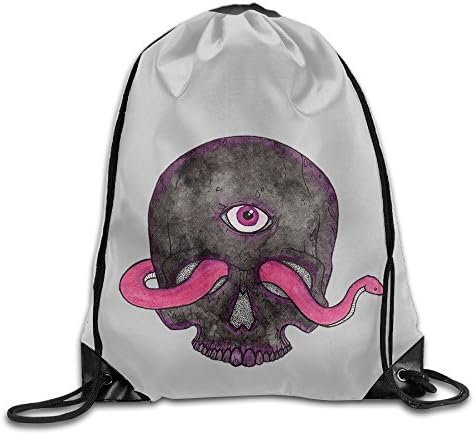 Skeleton Skull Sanke Eyes Youth Drawstring Bag