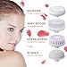 Face Brush，Facial Cleansing Brush Facial Brush Spin Waterproof Gentle Exfoliation Removing Blackhead for Deep Clean Massager All Skin Types Exfoliating Brush Face Scrubber system (Face brush white1)