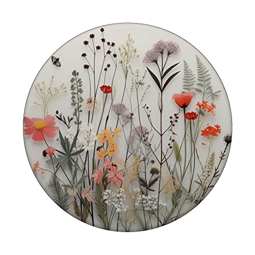 Mixed Flower Bouquet Floral Pattern PopSockets Standard PopGrip