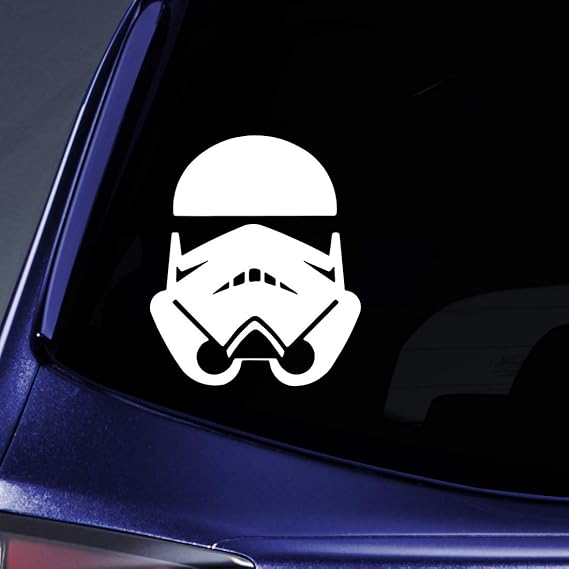 STORMTROOPER Star Wars Car, Truck, Notebook, Vinyl Decal Sticker 1032 Vinyl Color White
