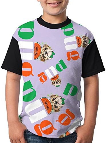 Cute Pug Dog Young Sweat Proof Short Sleeve 3D Printed Tee Shirt