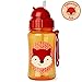 Skip Hop Toddler Sippy Cup with Straw, Zoo Straw Bottle, Fox
