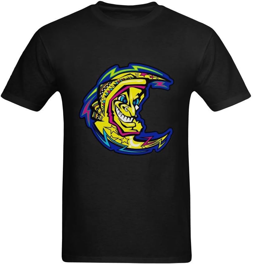 TshirtPark Men's The Motorcycle Player Valentino Rossi Moon T-Shirt US Size XL