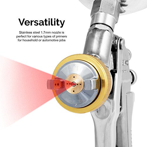 Neiko 31215A HVLP Gravity Feed Air Spray Gun | 1.7mm Nozzle Size | 600cc Aluminum Cup