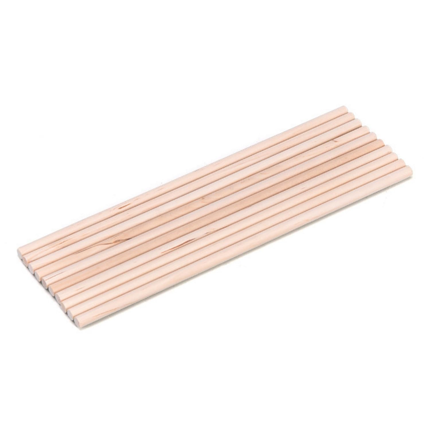 FUZVOL 10 Pcs 300mm X10mm Diameter Natural Round Wooden Dowels,Long Smooth Craft Rods,Unfinished Sticks Dowel Rods for Art Projects,Decorations&DIY Crafts