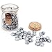 Sealing Wax Beads, Yoption about 120 Pieces Lucky Star Shape Sealing Wax Beads with 1 Piece Wax Melting Spoon and 2 Pieces Candles for Wax Seal Stamp (Silver)