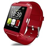 Pandaoo U8 Bluetooth Smart Watch for Android Smartphones - Red