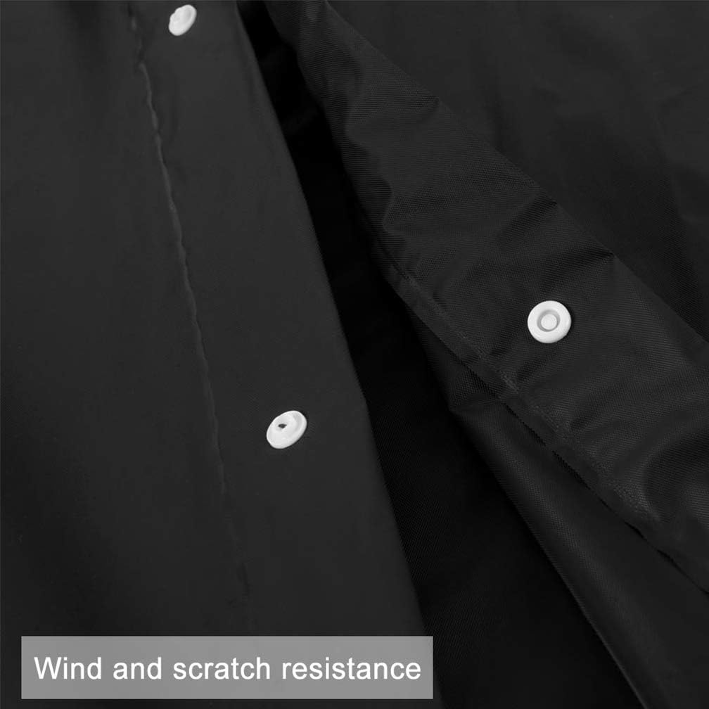 YTBUBOR 2 Pack Black Raincoat Portable Ponchos - Image 5