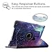 Fintie Case for iPad Air 2-360 Degree Rotating Stand Protective Case Smart Cover with Auto Sleep/Wake Feature for iPad Air 2, Galaxy