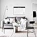 Ankuka Black Home Planner Wall Calendar for 2019, Month-to-View Family Organiser with Special Iterms and Large Spaces for Each Day, 16.5