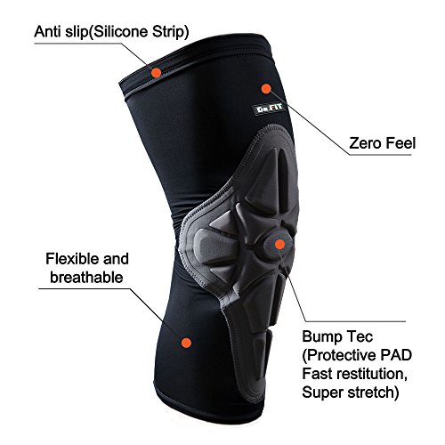 image for Knee Brace Sleeve - Leg Support Compression Pads for Impact Protection