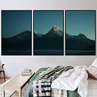 3 Piece Framed Canvas Wall Art Mountain Landscape Canvas Prints Home Artwork Decoration for Living Room,Bedroom - 16