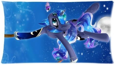 My Little Pony Unicorns Princess Luna Customized Pillowcase Pillow Sham Pillow Cushion Case Cover Two Sides Printed 20x36 Inches