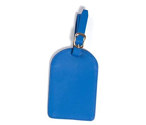 plain leather luggage tags