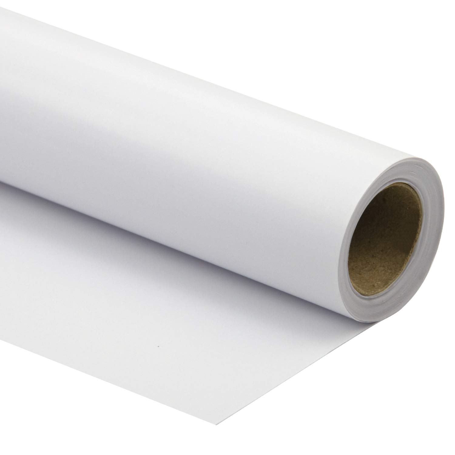 RUSPEPA White Glossy Wrapping Paper - Solid Color for Wedding, Birthday, Shower, Congrats, and Gifts - 76 cm x 10 m