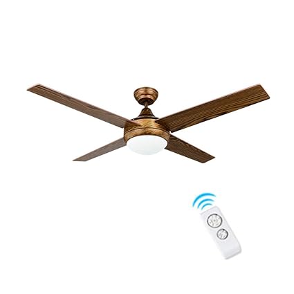 42 In Brushed Nickel Flush Mount Indoor Ceiling Fan With Light Kit