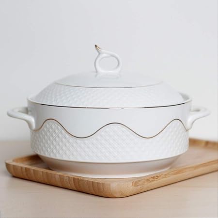 Wshuhouui Cuenco Horno De Microondas Cerámica Con Tazón De Sopa De ...