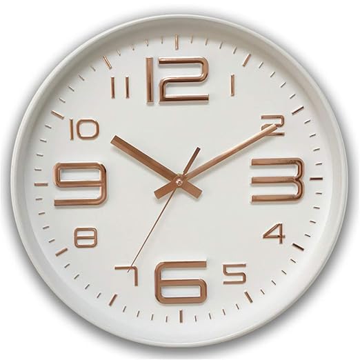 Comeyang Reloj de Pared Grande, Estilo Retro y Vintage, Mudo, sin ...