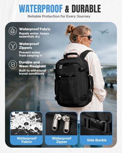 BJLFS Vacuum Backpack with Pump Hand Luggage 40x30x20 Ryanair Wizzair Vueling Backpack Travel Cabin Airplane 40x30x20 Waterproof Travel Bag