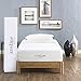 Modway Aveline Gel Infused Memory Mattress with CertiPUR-US Certified Foam, Twin, White