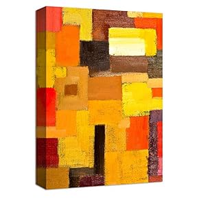 Abstract Ink Watercolor Collage Painting Artwork for Home Framed