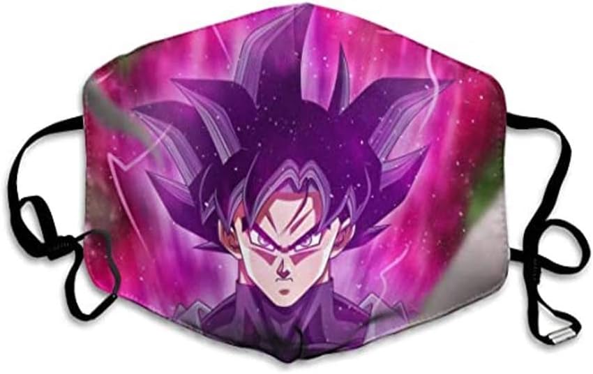 Vbirds Face Mask 3 Ply Layer 3D Printed Reusable Washable Mask - Protects from Dust, Pollen and Pollution - Designer Trendy Unisex Dragonball Pattern