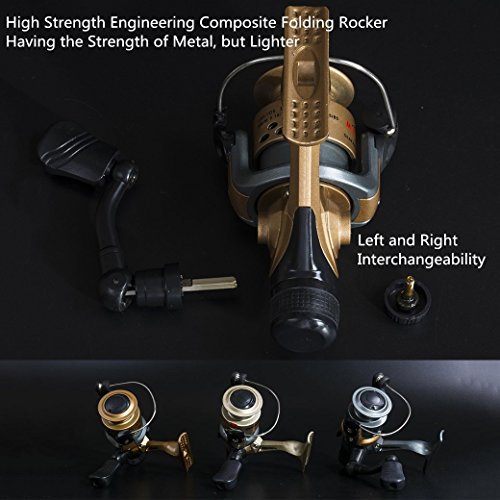 JIONS MIFINE Mini Light Hard Metal Spinning Fishing Wire Wheel Crucian Rod Reels 1000 Gold