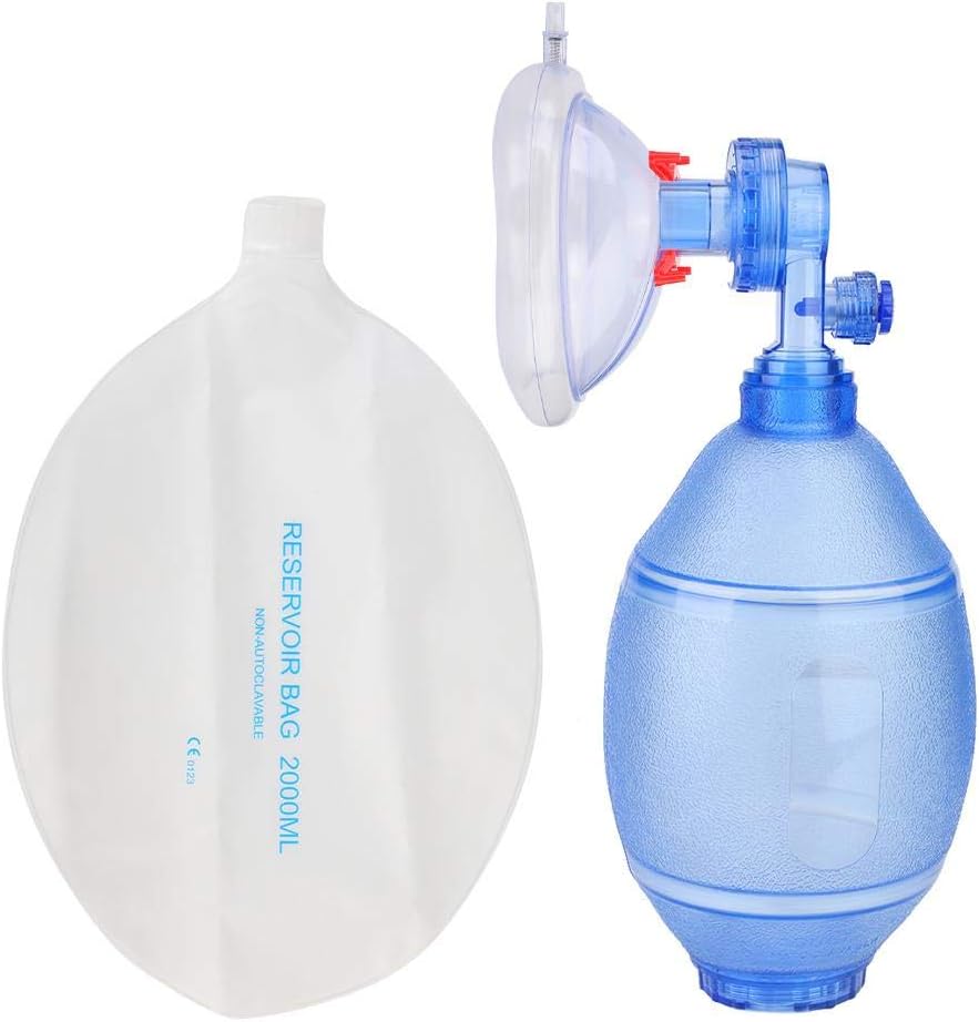 Huakii PVC Adult Ambu Bag, Manual kit Tool for Simple Breathing Apparatus