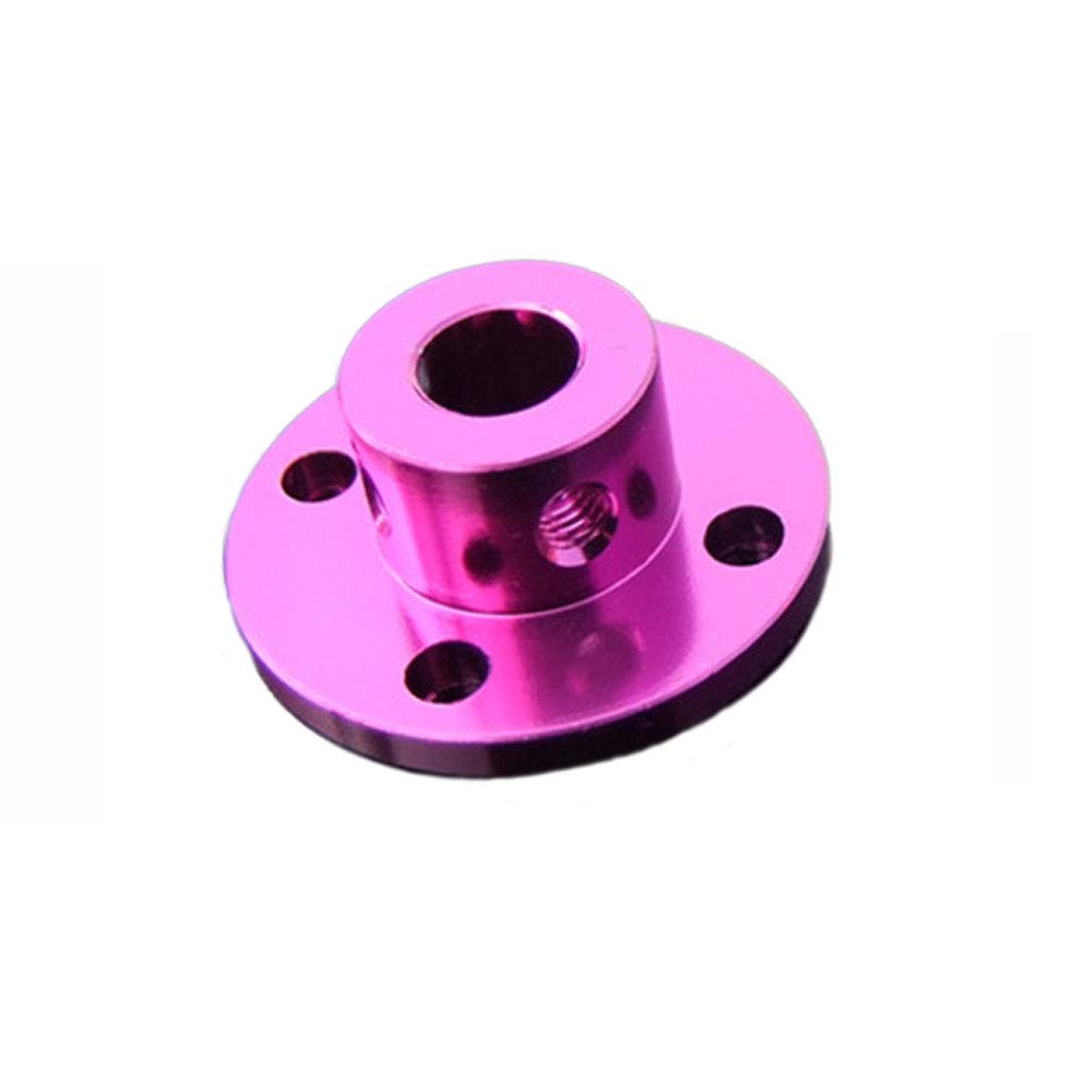 Pack of 2 Flange Coupling Motor Guide 8mm Shaft Coupling Motor Connector for DIY Parts (Purple)