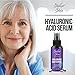 Hyaluronic Acid Serum for Face - Topical Moisturizing Facial Serum Boosts Hydration for Smooth, Supple Skin. Natural Anti Aging Formula Includes Aloe Vera, Jojoba Oil and Witch Hazel. Made in the USA