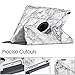 Fintie Rotating iPad Air (3rd Generation) 10.5 Inch 2019 / iPad Pro 10.5 Inch 2017 with Built-in Pencil Holder, 360 Degree Rotating Stand, Auto Sleep/Wake, Marble