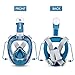 DOUPRO Snorkel Mask Universal Size Easybreath Snorkeling Mask 180° Panoramic View Ear Pressure Balance Anti-Fog Anti-Leak Fit Perfectly and Comfortably for All - 2018 Latest Upgrade