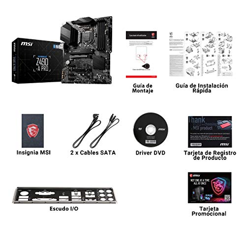 MSI-Z490-A-PRO-Placa-Base-Pro-Series-10th-Gen-Intel-Core-LGA-1200-Socket-DDR4-Doble-Ranura-M2-USB-32-Gen-2-25G-LAN-DPHDMI