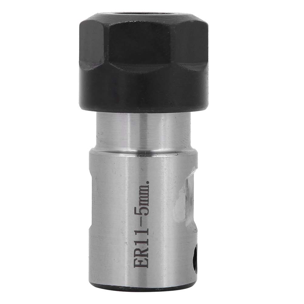 Collet Chuck Holder 5mm 6mm 8mm Extension Rod Milling Holder Straight Motor Shaft Chuck Collet Tool Holder C16 ER11 35L CNC Router Collets (5mm shaft diameter)