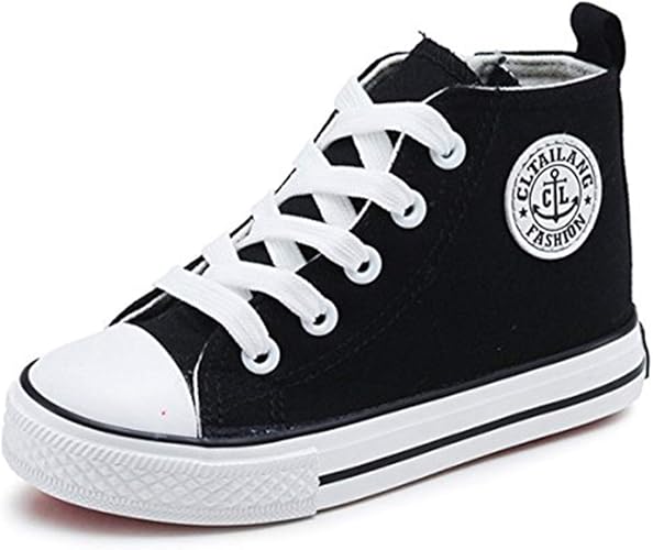 girls black high top sneakers