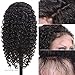 Brazilian Human Hair Wigs Deep Wave Lace Front Wigs 150% Density Glueless Natural Hairline Curly Wigs Wet and Wavy Lace Front Wig Human Hair with Baby Hair Lace Frontal Wigs for Black Women 16 Inch