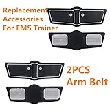 Abdominal toning belt for Men Women, Smarty Abs Stimulator, Abdominal Muscle Toner, EMS Abdominal Muscle Trainer Smart Body Building Fitness Abs For Abdomen/Arm/Leg Training (2pcs arm belt)
