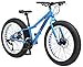 Mongoose Vinson Fat Tire Mountain Bike, Featuring Rigid 14-Inch Aluminum Frame, 24-Speed Shimano/SRAM X4 Drivetrain, Dual Mechanical Disc Brakes, and Alloy 24×4-Inch Wheels, Bluethumb 3