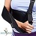 MEDIZED® Arm Sling with Thumb Support Dislocated Shoulder for Broken Arm Immobilizer Wrist Elbow Support Ergonomic, Lightweight, Breathable Mesh, Split Strap - Suits both Men & Women, One size (Adult)