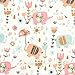 Trend Lab Playful Elephants Deluxe Flannel Fitted Crib Sheet