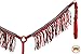 HILASON Red Black Horse Breast Collar Braided Paracord Crystal Fringesthumb 4