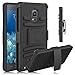 Note Edge Case, HengTech (TM) [Heavy Duty] Armor Holster Defender Full Body Protective Hybrid Case Cover with Kickstand & Belt Swivel Clip for Samsung Galaxy Note Edge (Black)