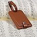 Luggage Bag Tags Leather Travel ID Labels Suitcase Name Tags with Snap - Set of 2