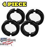 5/8" Bore Double Split (0.63) Shaft Collar Black Oxide Set Screw Style (4 PCS)