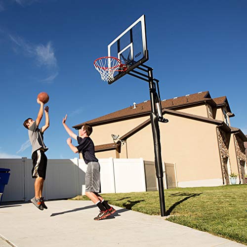 Lifetime 71281 In Ground Power Lift Basketball System, 52 Inch Shatterproof Backboard Pricepulse