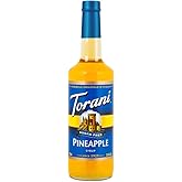 Torani Sugar Free Pineapple Syrup, 750 mL Glass Bottle