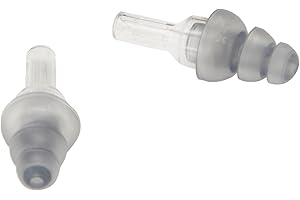 Etymotic Research ER20 High-Fidelity Earplugs, Frost with Clear Stem, 1 Pair Standard Fit, Clamshell Packaging