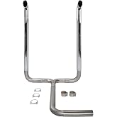 BIGREAT 4'' Inch Turbo Dual Smoker Diesel Exhaust Stack T Pipe System Kit | with 2Pcs Chrome Curved Exhaust Stack Pipes(4" OD x 60" Long Exhaust Pipe Truck Pipe)